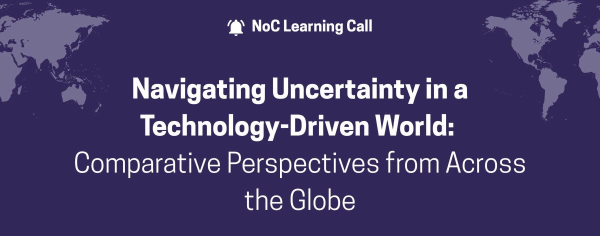 Moderating a global conversation about navigating uncertainty
